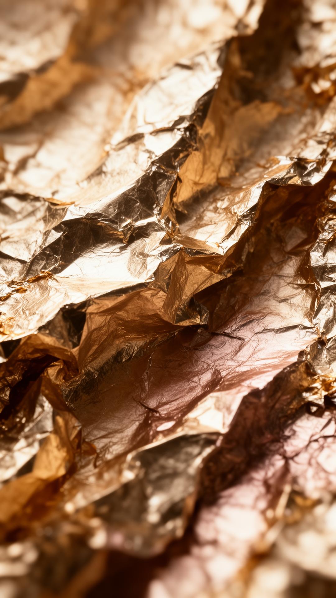 Gold leaf texture